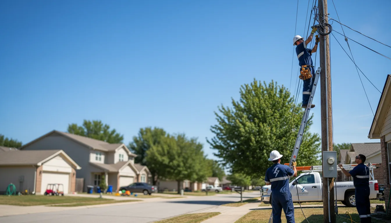 Residential electrician providing installation services in Yorktown, AR
